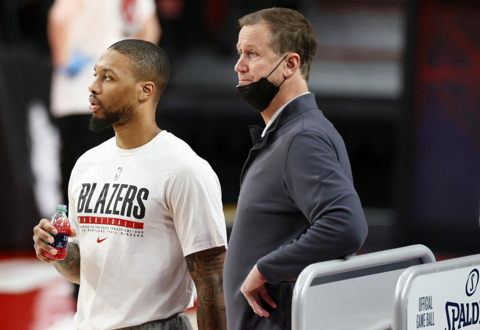Terry Stotts joined the Bucks this past offseason and briefly reunited with Damian Lillard in Milwaukee. 