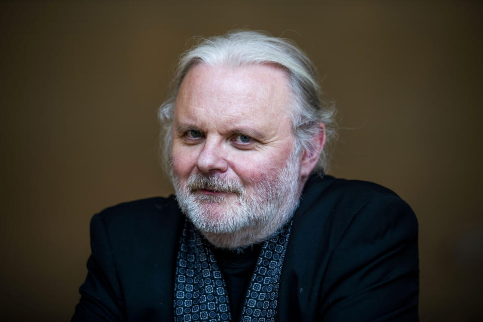 FILE - Norwegian author Jon Fosse' poses for a photo as his book Septologien is launched at Det Norske Teatret in Oslo, Sept. 6, 2019. The Nobel Prize in literature has been awarded to Norwegian author Jon Fosse. The permanent secretary of the Swedish Academy announced the prize Thursday, Oct. 5, 2023, in Stockholm. The academy says the prize is for Fosse's “his innovative plays and prose, which give voice to the unsayable.” (Hakon Mosvold Larsen /NTB Scanpix via AP, File)