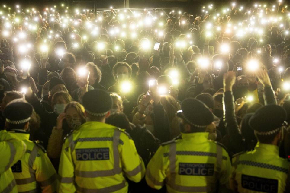 The force was criticised over its handling of a vigil held for Sarah Everard (Victoria Jones/PA) (PA Wire)