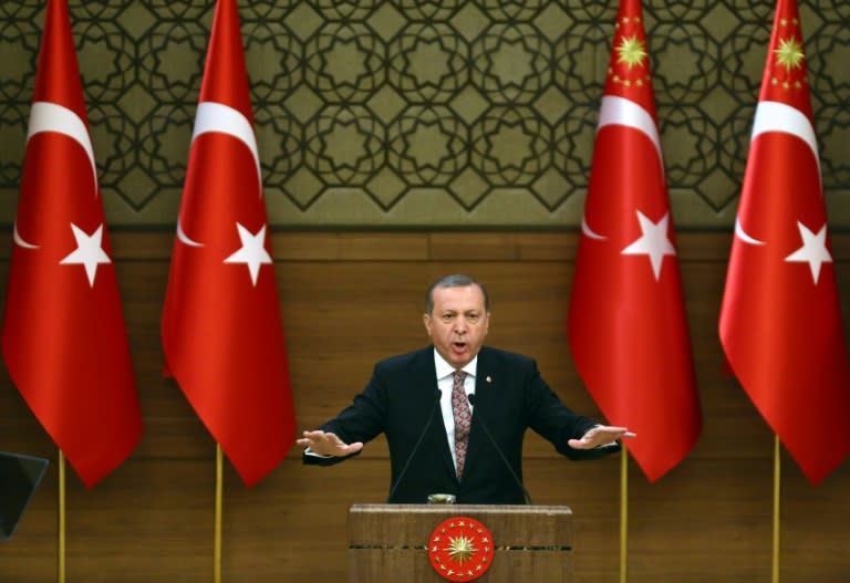 Turkish President Recep Tayyip Erdogan said on March 11, 2016 the existence of the country's top court could be in doubt after they decided to release two journalists