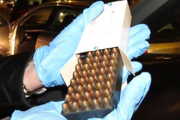 The bullets were discovered during a vehicle stop in Luton (Met Police)