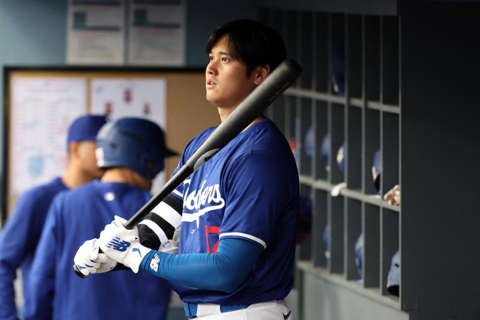 Just days before his Dodgers debut, Shohei Ohtani addressed the media amid the Ippei Mizuhara gambling scandal. (Kiyoshi Mio / USA TODAY Sports)