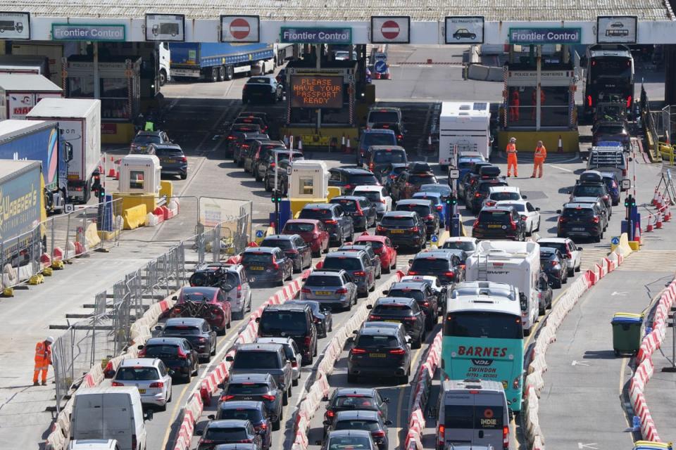 Traffic at the port of Dover, Kent (Gareth Fuller/PA) (PA Wire)