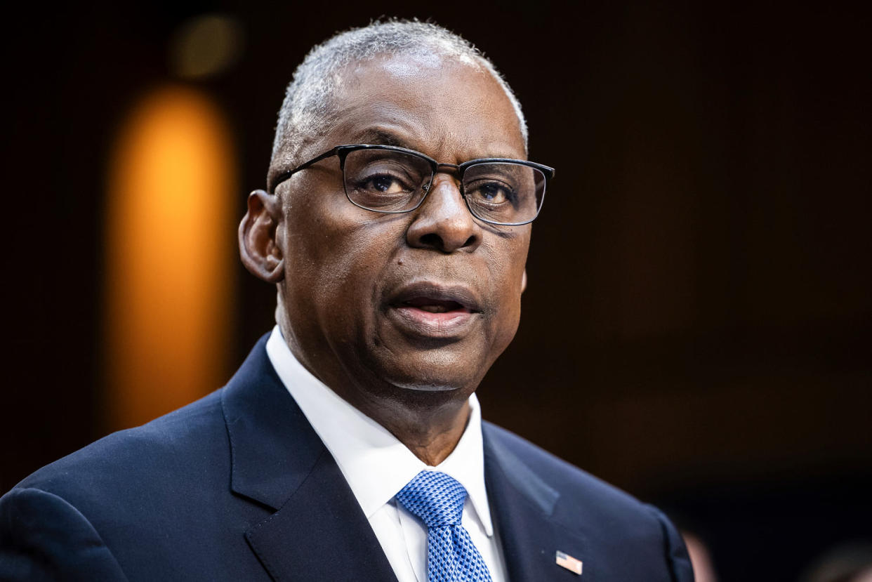 Defense Secretary Lloyd Austin testifies (Francis Chung / POLITICO via AP)