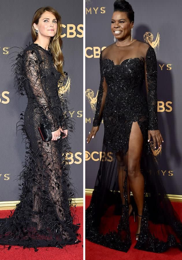 But of course, black was the colour of the evening as Keri Russell and Leslie Jones proved. Photo: Getty