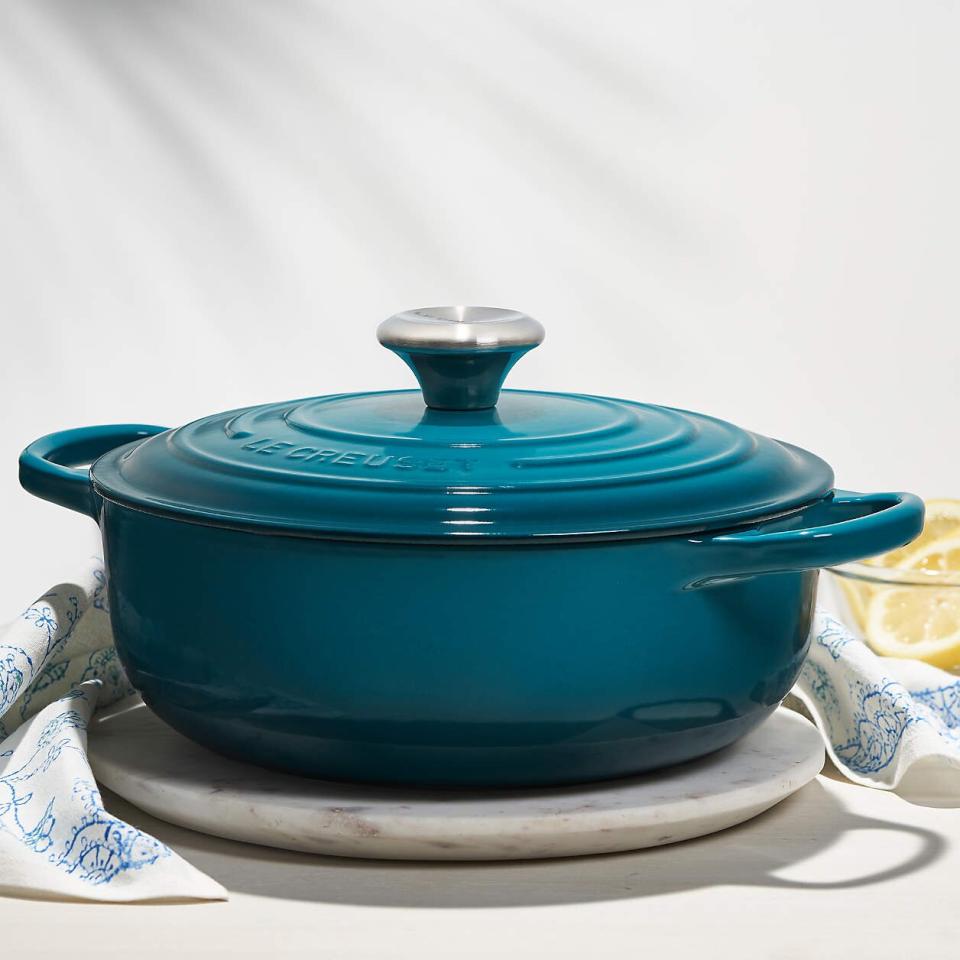 Le Creuset Signature Three-and-a-Half-Quart Deep Teal Sauteuse Oven