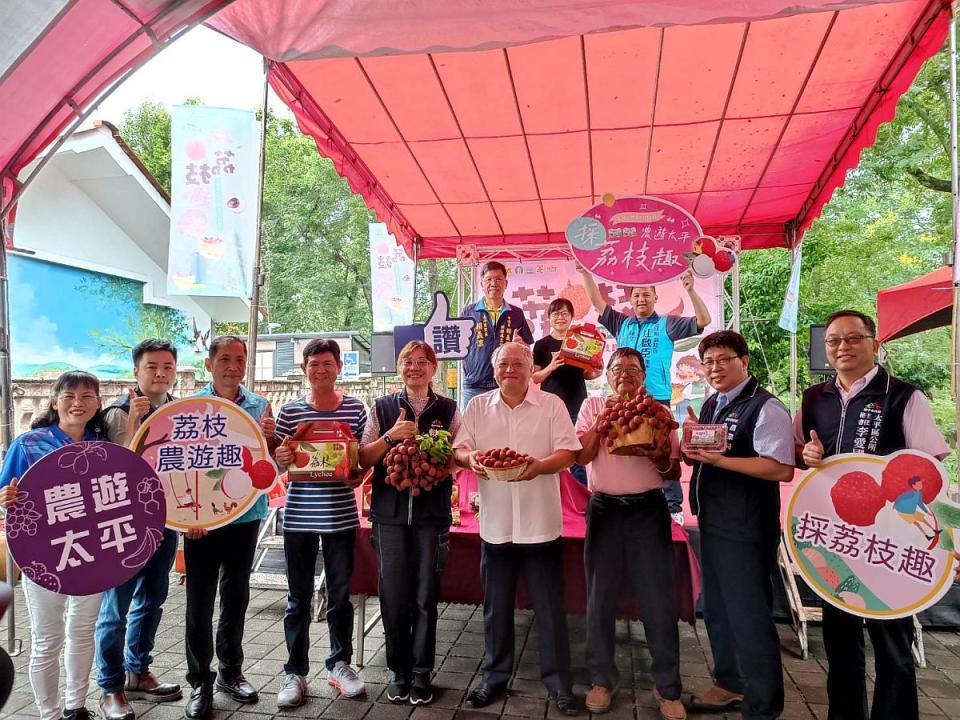 農遊太平荔枝節系列活動，邀民眾6月8日到22日，遊興隆微旅行體驗荔枝採果趣！（圖：太平區農會提供）