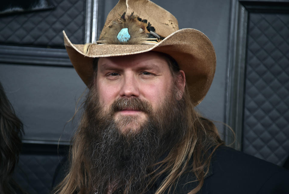 Country music star Chris Stapleton will hit next month’s Super Bowl stage to sing the national anthem. (Photo by Jordan Strauss/Invision/AP, File)