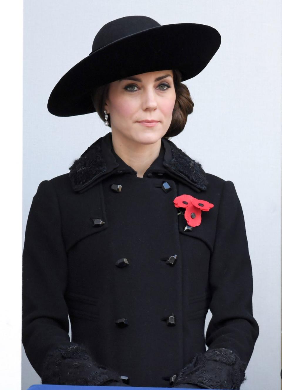 Kate in Black With Poppy Pins