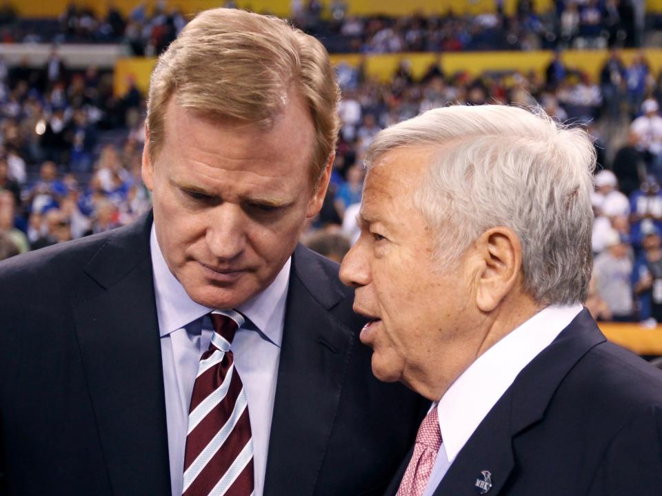 Roger Goodell and Robert Kraft