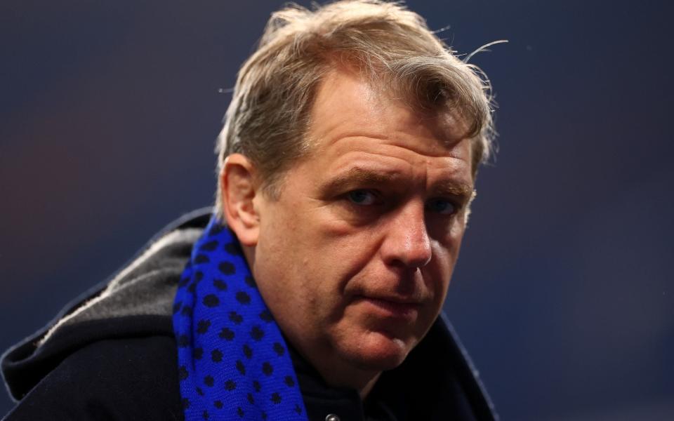 Chelsea owner Tood Boehly looks on following the Premier League match between Chelsea FC and Newcastle United at Stamford Bridge on March 11, 2024 in London, England