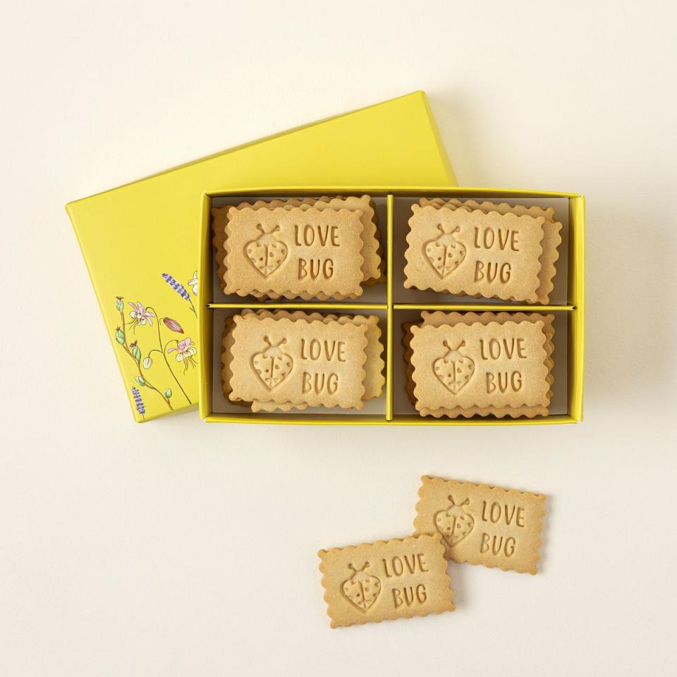 5) Love Message Shortbread Cookies [Love Bug]