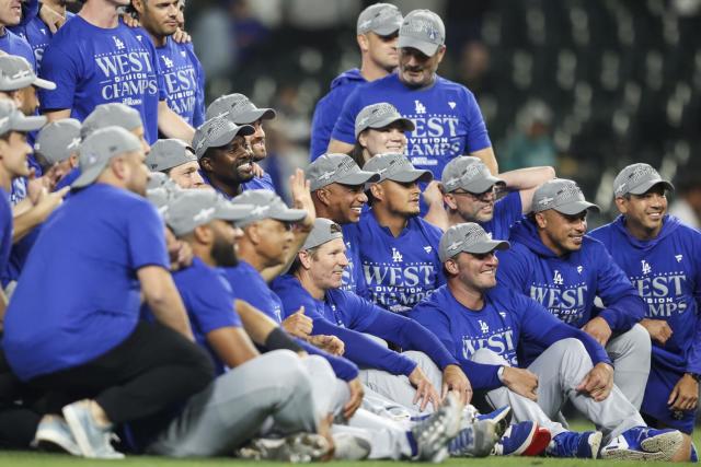 Dodgers clinch NL West title with 6-2 win over Mariners for 10th time in 11  years