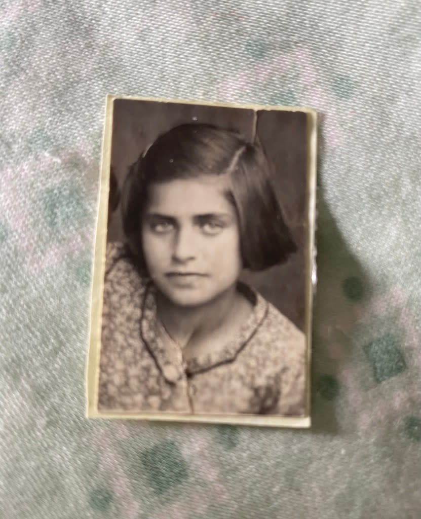 Lucy Lipiner around 1942 or 1943, when her family fled to Tajikistan to escape persecution. Courtesy of Lucy Lipiner
