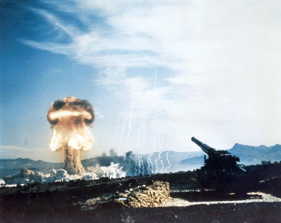 Part of Operation Upshot-Knothole saw a 15-kiloton nuclear explosion test on May 25, 1953 at the Nevada Proving Grounds, known as the Grable test.<em> U.S. government </em>