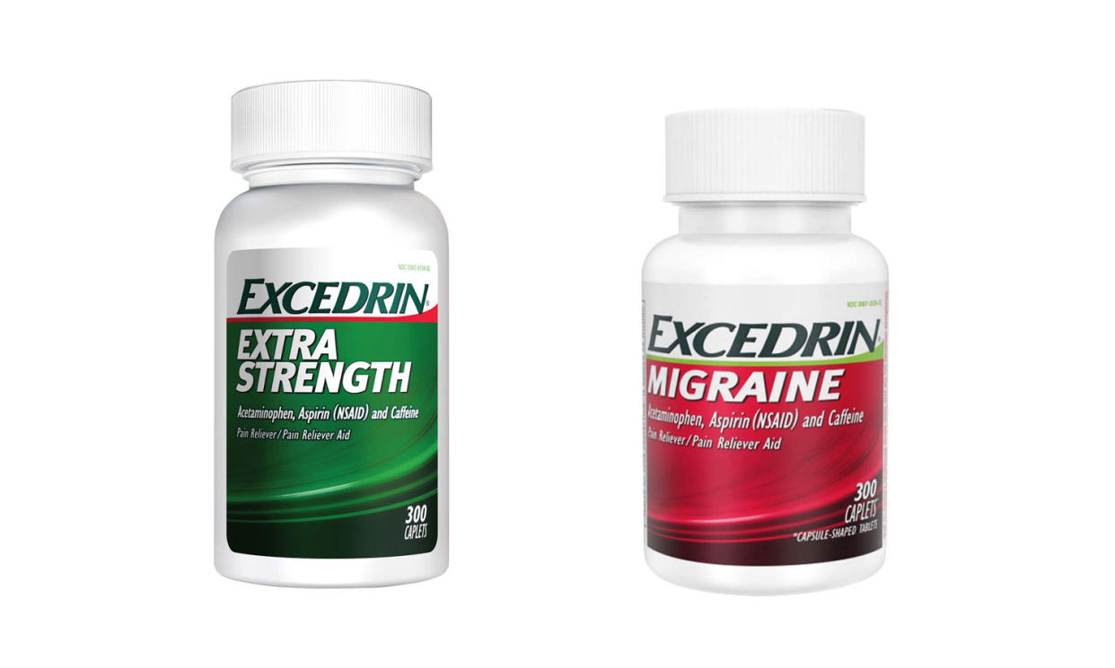 GlaxoSmithKline is halting production and distribution of the popular Excedrin Extra Strength and Excedrin Migraine (Photo: GlaxoSmithKline)