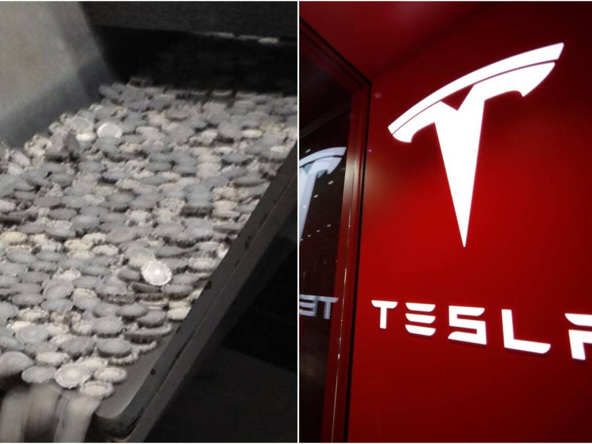 Vale has signed a supply deal with Tesla to provide nickel for electric car batteries. (CBC - image credit)