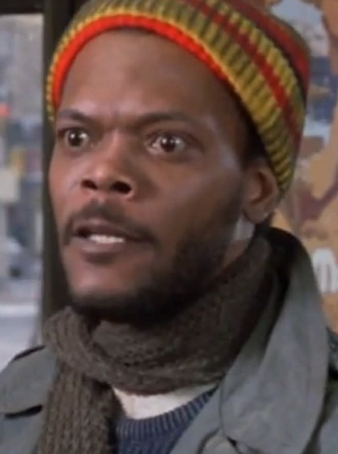 Jackson in "Coming to America" wearing a beanie