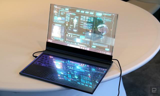 Lenovo Project Crystal: esta laptop con pantalla transparente será