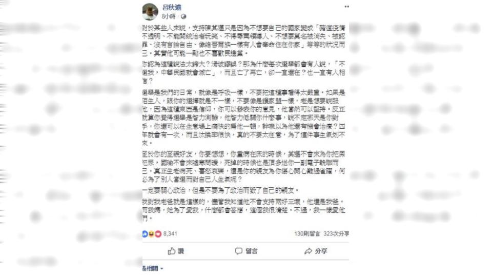 圖／翻攝呂秋遠臉書