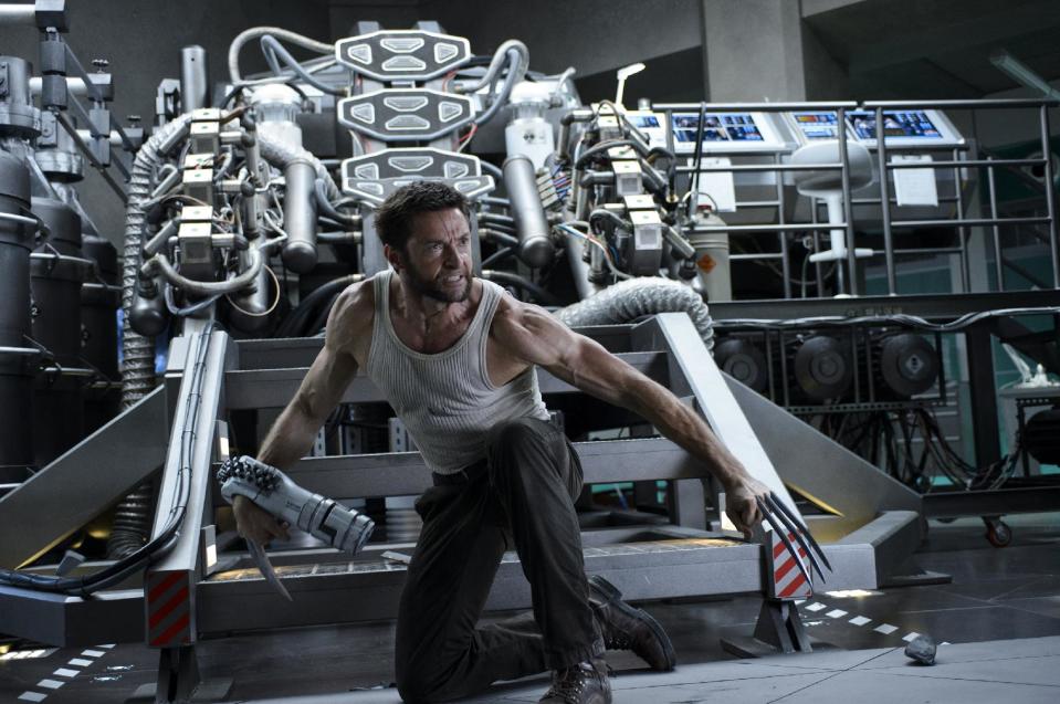 This publicity image released by 20th Century Fox shows Hugh Jackman in a scene from "The Wolverine." (AP Photo/20th Century Fox, Ben Rothstein)