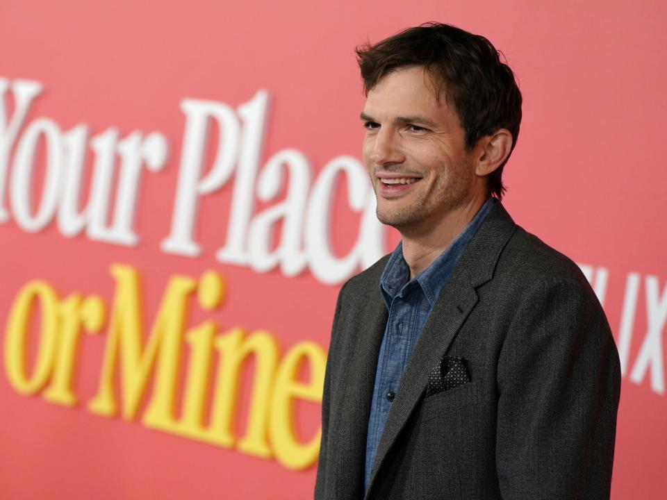 Ashton Kutcher at the premiere of "Your Place or Mine"