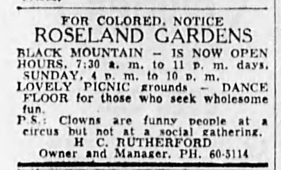 This ad appeared June 11, 1957, in the Asheville Citizen Times.