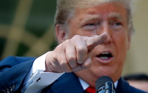 Donald Trump initially expressed reluctance to sanction Saudi Arabia - Credit: AP Photo/Pablo Martinez Monsivais