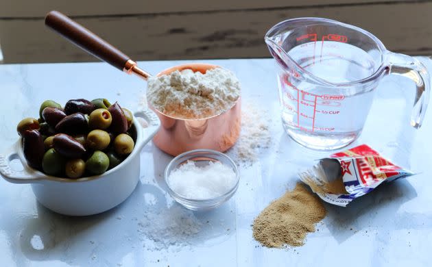 Note that instant yeast, seen on the right, is not that same as dry active yeast. (Photo: Kelly Paige)