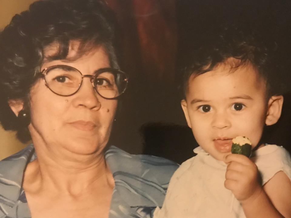 Melissa and her abuela.