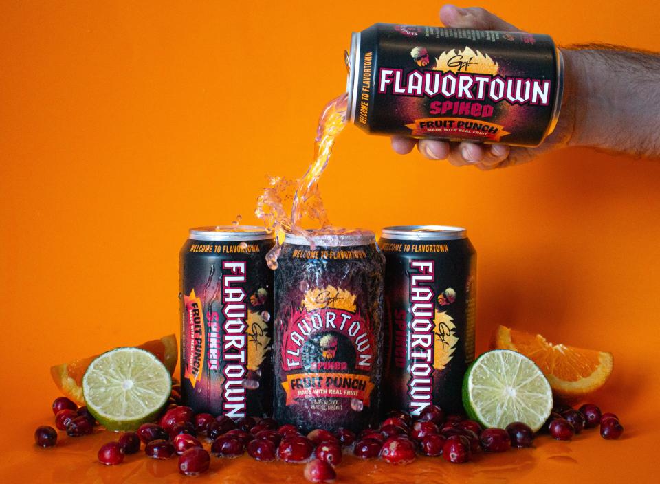 Chef Guy Fieri recently teamed with Two Roads Brewing Co. to launch Flavortown Spiked, a new line of premium spiked fruit punches and teas.