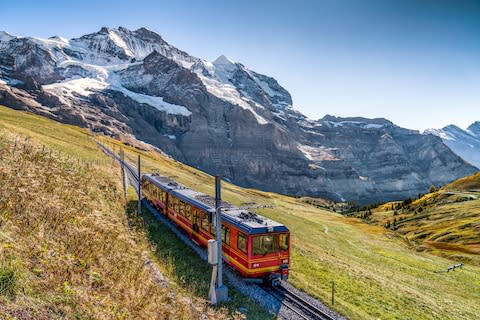 The train to Jungfraujoch - Credit: GETTY