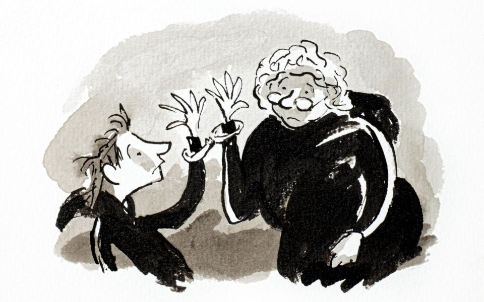 A Tony Ross illustration for Gangsta Granny is among the lots - HarperCollins Children's Books,