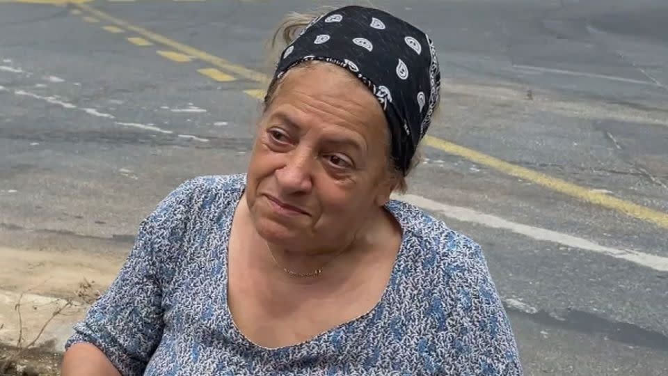 Nahel Merzouk's grandmother, identified by BMFTV as Nadia. - Document BMFTV