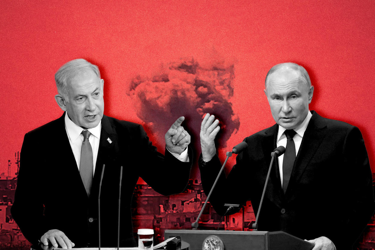 Benjamin Netanyahu and Vladimir Putin Photo illustration by Salon/Getty Images