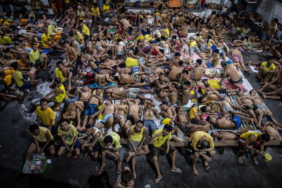 Photos reveal packed Quezon City Jail in the Philippines