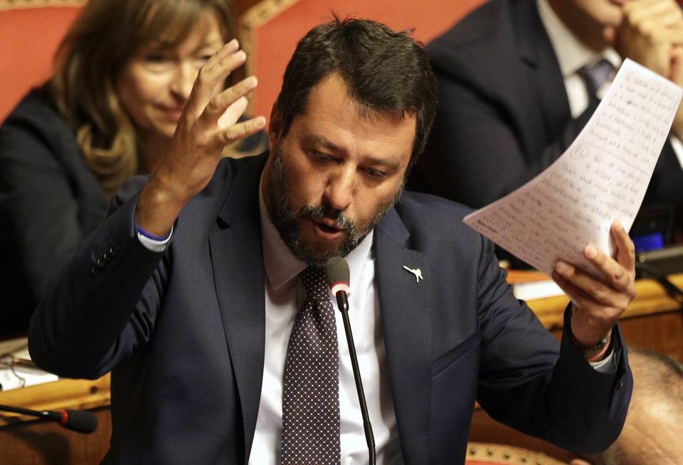 Matteo Salvini (AP Photo/Gregorio Borgia)