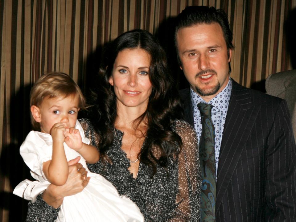 Coco Arquette, Courteney Cox Arquette and David Arquette in Los Angeles, California