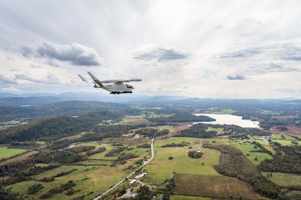 The electric aircraft departed Burlington, Vermont on October 11.