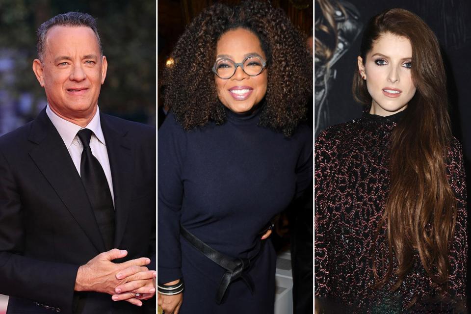 Tom Hanks, Oprah Winfrey, Anna kendrick