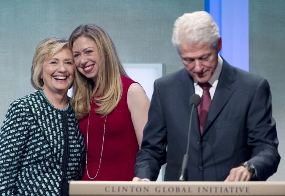 The Clintons at the Clinton Global Initiative