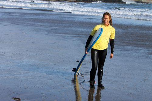 wipe out while surfing in ireland