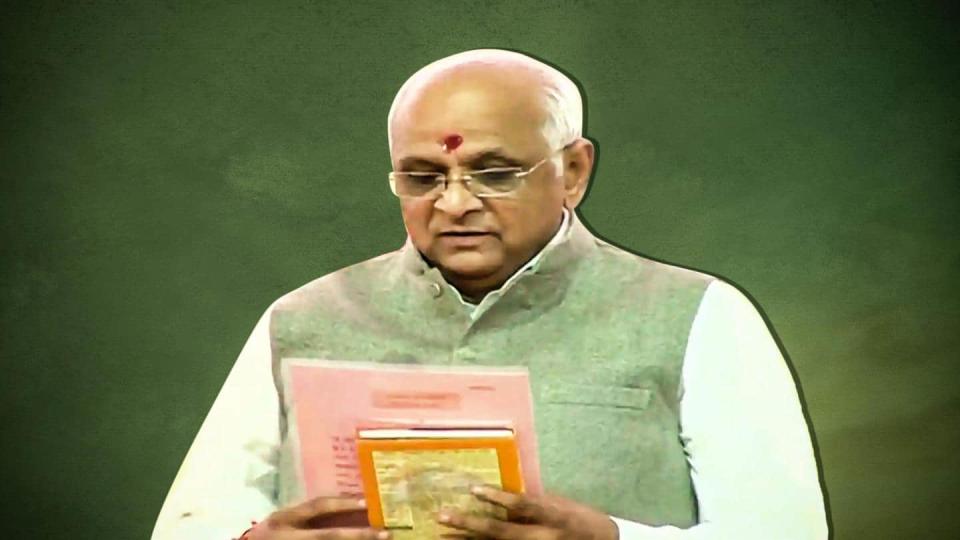 First-time MLA, engineer, Bhupendra Patel swears in as Gujarat CM