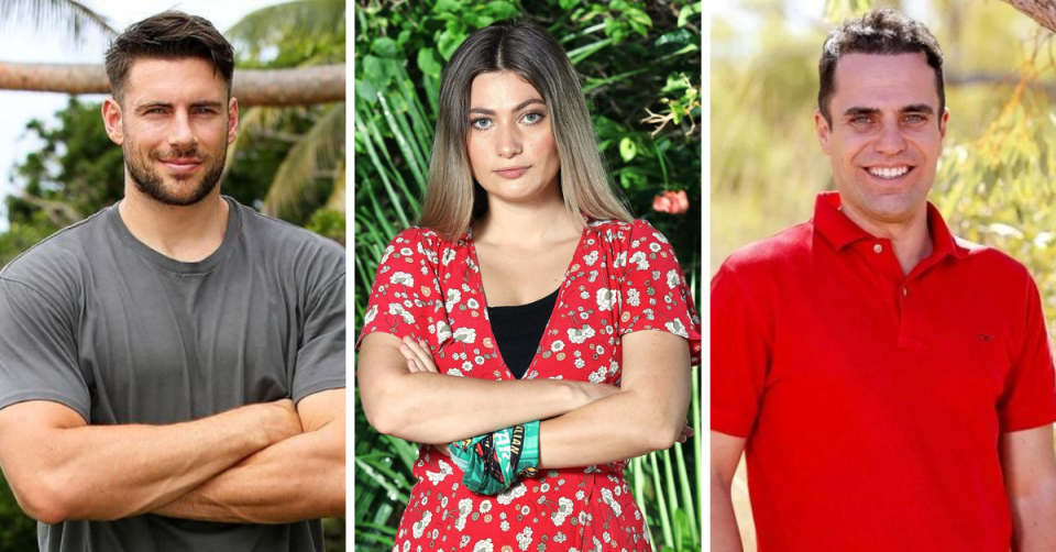 Australian Survivor's Shaun Hampson, Shonee Fairfax and George Mladenov.