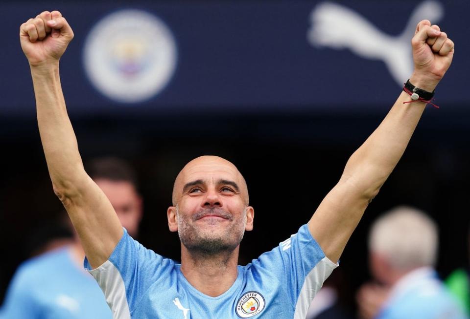 Pep Guardiola’s Manchester City are champions (Martin Rickett/PA) (PA Wire)