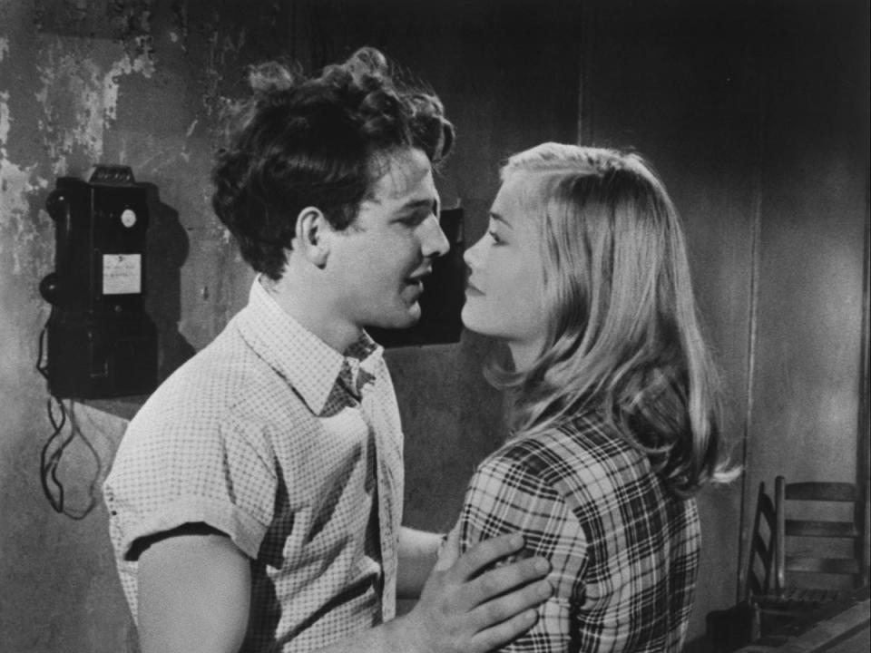 Bridges and Cybill Shepherd in Peter Bogdanovich’s ‘The Last Picture Show’ (Columbia Pictures)