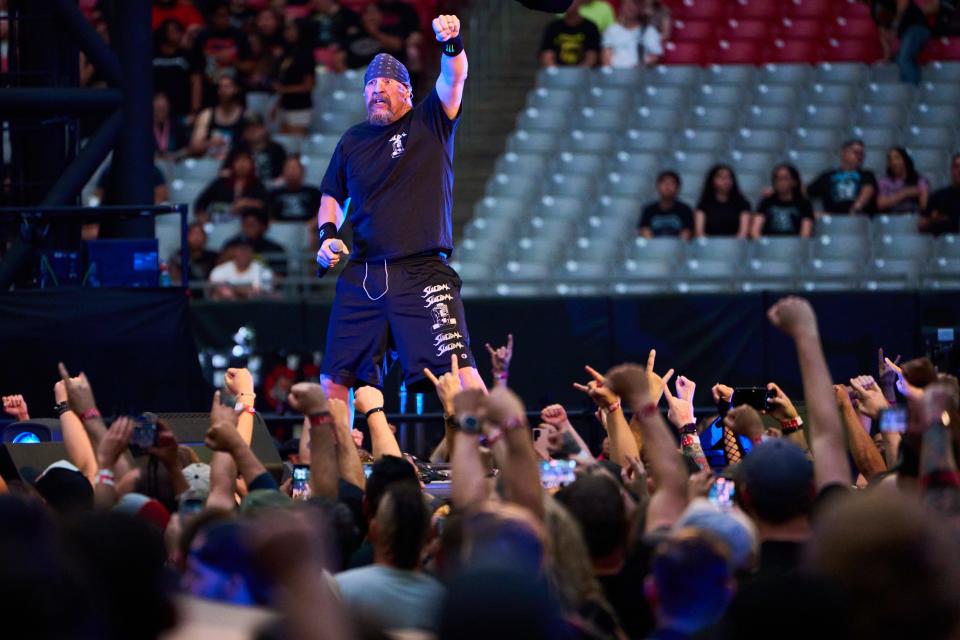 Suicidal Tendencies kicks off the second night of Metallica’s M72 World Tour at State Farm Stadium in Glendale on Sept. 9, 2023.