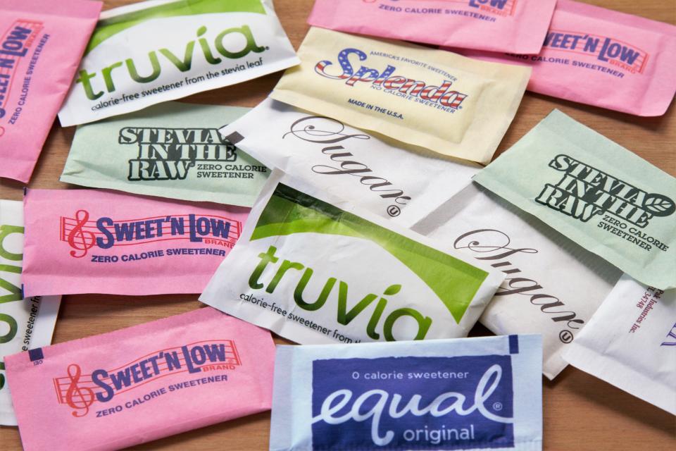 Artificial sweeteners are an A new study has found a link between artificial sweeteners and an increased risk of cardiovascular disease. (Photo via Getty Images) to sugar to sweeten foods and drinks. A new study has found a link between artificial sweeteners and an increased risk of cardiovascular disease. (Photo via Getty Images)