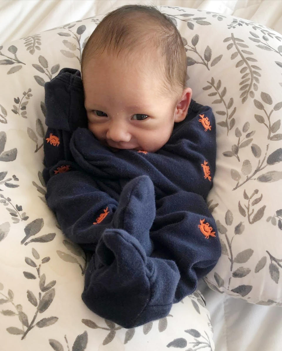 Baby Kellen spent a few days in the NICU because he was born at 34 weeks and weighed 4.85 pounds. He's thriving at home now. (Courtesy Jo Anne McCusker)