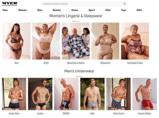 Detail in Myer underwear ad sparks heated debate